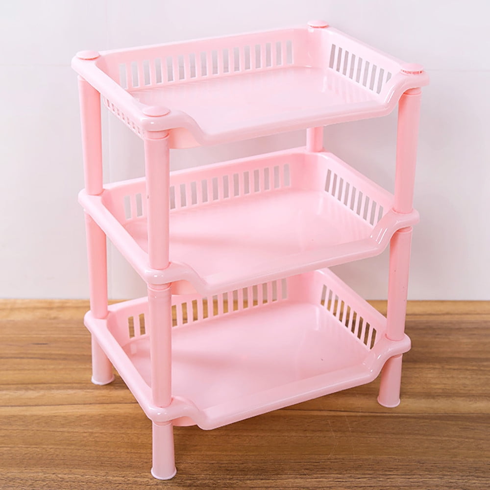 Bnnlsa Suction Cup Bathroom Storage Rack 3 Tier Plastic Corner ...