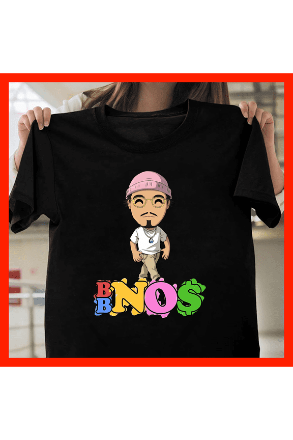 Bnos Cartoon Character Hip Hop Streetwear Graphic T-Shirt G050, Premium Unisex Tee – Extended Sizes Up to 5XL