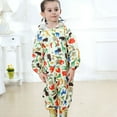 thumbnail image 1 of Bnwani 1PC New Arrivals Fashion Children's Relective Coverall Rain Hooded Raincoat , Size M, 1 of 7