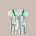 thumbnail image 1 of Bnwani 1PC Up To 65% Off Baby Girls Toddler Boys Print Short-sleeved Thin Button Neck-Round One-piece Jumpsuit Newborn Romper , Size 12-18 M, 1 of 4
