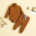 thumbnail image 1 of Bnwani Baby Boy Girl Bodysuits 2 Piece Winter Warm Long Sleeve High Neck and Pants Size Preemie-24 Months, 1 of 9