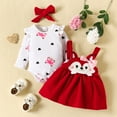 thumbnail image 1 of Bnwani Baby Girl Bodysuits Cotton 3 Piece Winter Cotton Warm Fox Print Long Sleeve Skirt Set and Headband Size Preemie-18 Months, 1 of 3