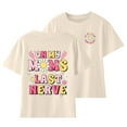 thumbnail image 1 of Bnwani Baby and Toddler New Arrivals Toddler Girls Print Cotton Crop Color Printed Solid Short Sleeve Top T-shirt Tee, 1 of 5