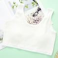 thumbnail image 1 of Bnwani Big Girls Bras Wireless Seamless Comfortable Adolescence Warm Camisole Solid Bra White Size 16-17 Years, 1 of 5