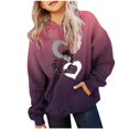 thumbnail image 1 of Bnwani Big Girls Hoodies Crew Neck Long Sleeve Pockets Short Sweatshirt Valentine'S Day Hearts Graphic Printed Tops Pullover, 1 of 3