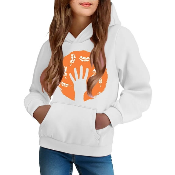 Bnwani Big Girls Hoodies Long Sleeve Sports Sweatshirt Gradient Pullover Size 7-8