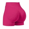 thumbnail image 1 of Bnwani Biker Shorts Women Tummy Control,Summer Shorts for Women,Butt Lifting,Stretchy,Slimming,Seamless,Hot Pink,L, 1 of 4