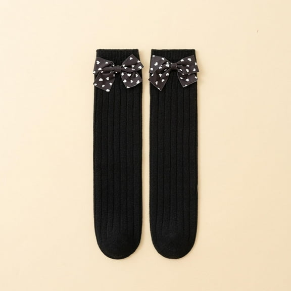 Bnwani Black Infant Socks Toddler Fashion Floor Knitted Casual Comfortable Socks