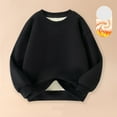 thumbnail image 1 of Bnwani Black Toddler Crew Neck Sweatshirts Boys Winter Fall Long Sleeve Fleece Warm Cotton Casual Size 3-4t, 1 of 3