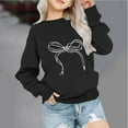 thumbnail image 1 of Bnwani Black Hoodie Sweatshirt for Girls Fashion Crew Neck Long Sleeve Casual Comfortable Print Size 3-4t, 1 of 4