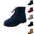 thumbnail image 1 of Bnwani Boots for Women,Winter Boots,Non-slip,Round Toe,Lace-Up,Warm,Navy,36(US:5.5), 1 of 6