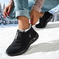 thumbnail image 1 of Bnwani Boots for Women,Winter Boots,Round Toe,Water-Resistant,Non-slip,Slip-on,Black,42(US:9), 1 of 7