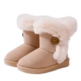 thumbnail image 1 of Bnwani Girl's Boots, Comfortable Winter Daily Warm Snow Boots for Toddler Little Kid Girls Beige Size 21, 1 of 8
