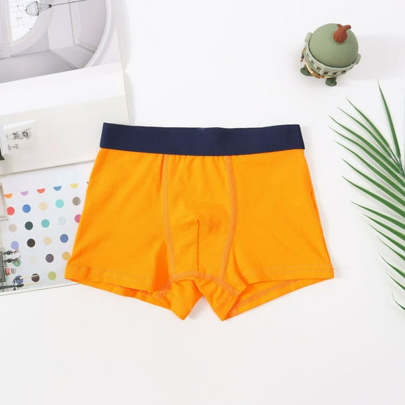 Bnwani Boys Cotton Brief Underwear Solid Cotton Boxer Briefs Mid Waist Solid Panties