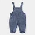 thumbnail image 1 of Bnwani Overalls for Boys Jegging Jeans for Boys Outdoor Stylish Cute Denim Pants Blue 18-24 Months, 1 of 6