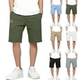 thumbnail image 1 of Bnwani Boys Pull On Shorts Solid Color Pokets Comfortable Casual Shorts Army Green Sizes 5-15, 1 of 9