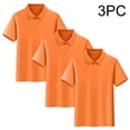 thumbnail image 1 of Bnwani Boys T Shirts Active Casual Boys Shirts Solid Color Collared Tee Orange Sizes 3-16, 1 of 9