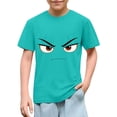 thumbnail image 1 of Bnwani Boys T Shirts Printed Crew Neck Girls Shirts Fashion Tee Mint Green Sizes 3-9, 1 of 6