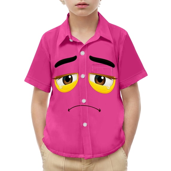 Bnwani Boys T Shirts Printed Crew Neck Girls Shirts Pokets Tee Hot Pink Sizes 2-14