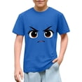 thumbnail image 1 of Bnwani Boys T Shirts Short Sleeve Comfortable Girls Shirts Breathable Tee Blue Sizes 3-9, 1 of 6