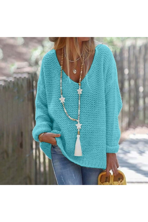 Cardigan Sweater for Women Single Breasted Loose Knit Solid Color Cardigan Pullover V Neck Long Sleeve Top Jacket Green Pullover Sweaters for Women Size 3XL(US:14)