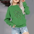 thumbnail image 1 of Bnwani Christmas Toddler Crew Neck Sweatshirts Girls Long Sleeve Casual Print Green Size 11 Years, 1 of 4