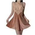 thumbnail image 1 of Bnwani Cotton Nightgowns for Women Summer Strap Loose Pink Size Free Size, 1 of 4