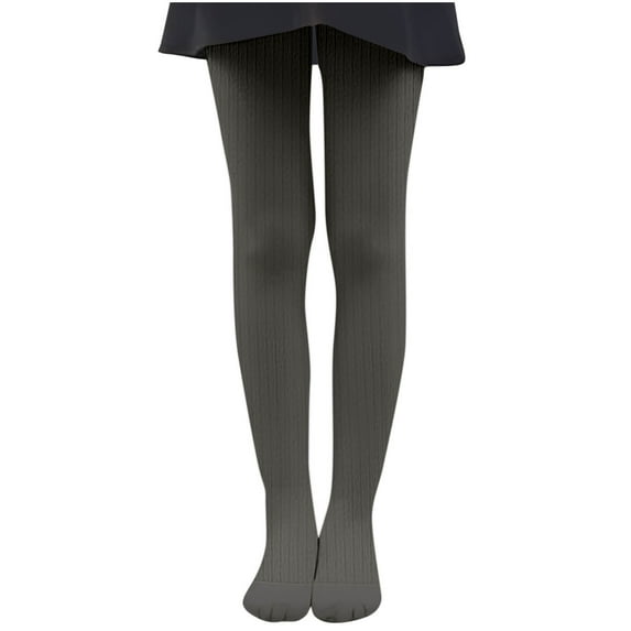 Bnwani Cotton Socks for Kids Winter Warm Tights Dance Cute Socks Gray