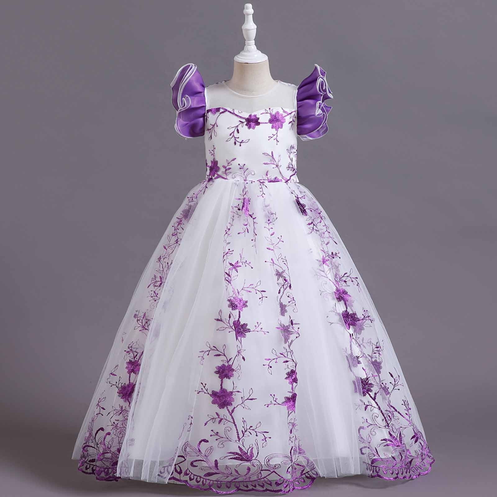 Girls' Short Sleeve And Gauze Skirt Suit    (Available) main image 0