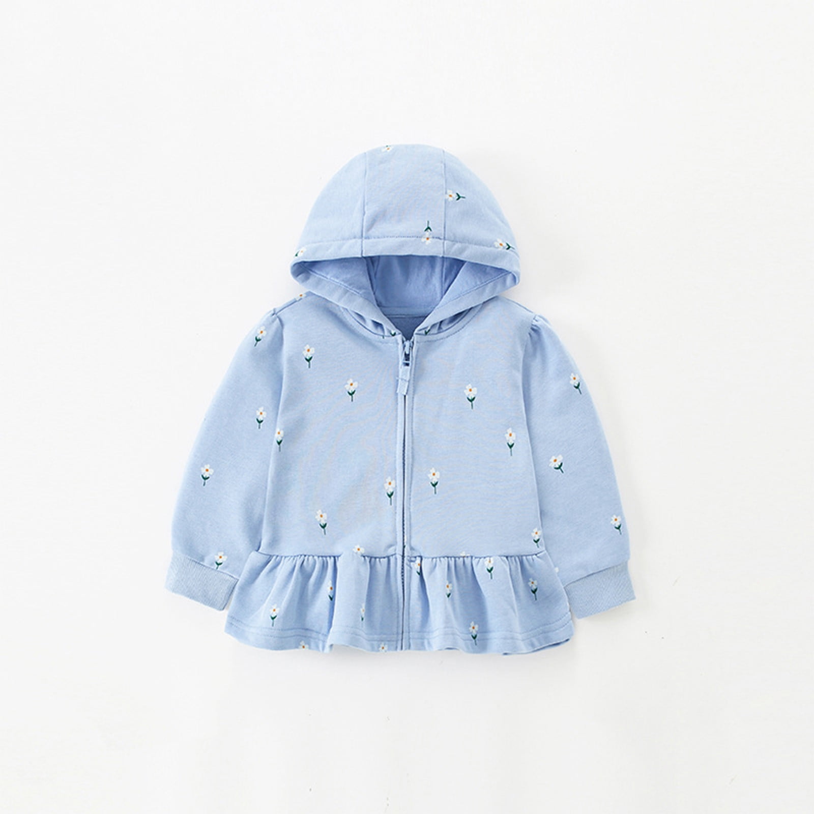 Bnwani Designer Hoodies for Child Kids Flowers Spring Fall Cotton Hoodie Clothes Sweatershirts Size 7T