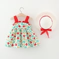 thumbnail image 1 of Bnwani Girl'S Midi Skirt Toddler Baby Summer Bow Print Suspender Skirt Girl Bowknot Dresses 2-3 T, 1 of 9