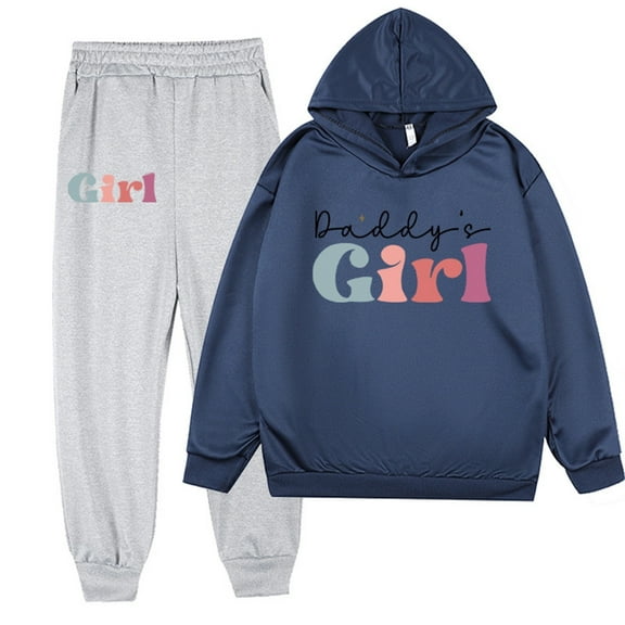 Bnwani Girls 2 Piece Sets Clothes Cotton Hoodies Long Sleeve Pullover and Pants