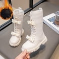 thumbnail image 1 of Bnwani Girls Boots Riding Riding PU Leather Side Zipper Bow Princess Boots 4-11 Years, 1 of 7