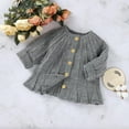 thumbnail image 1 of Bnwani Girls Cardigan Sweaters Knitted Long Sleeve Warm Solid Sweater Gray, 1 of 8