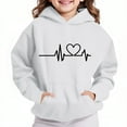 thumbnail image 1 of Bnwani Girls Hoodies Long Sleeve Oversized Fleece Sweatshirt Cute Plain Tops Pullover, 1 of 4