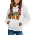 thumbnail image 1 of Bnwani Girls Hoodies Long Sleeve Sports Sweatshirt Gradient Pullover, 1 of 6