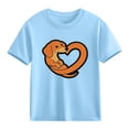 thumbnail image 1 of Bnwani Girls Shirts Comfortable Breathable Shirts for Boys Printed Tee Blue Sizes 3-9, 1 of 9