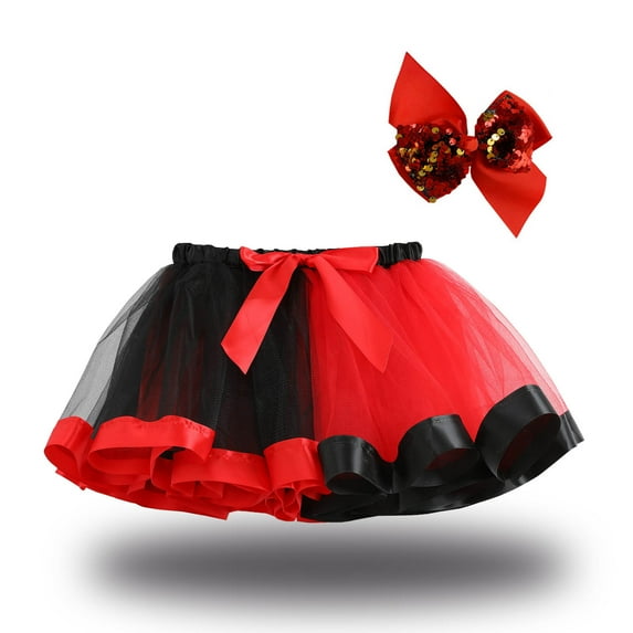 Bnwani Girls Shirts Dressy Casual Girl's Net Yarn Princess Skirt Toddler Baby Girl Cute Bow Color Dresses 5-8 T
