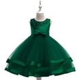 thumbnail image 1 of Bnwani Girls Skirts Girl's Sleeveless Sun Dress Flowers Dresses Cute Green Dresses 6-7 T, 1 of 5