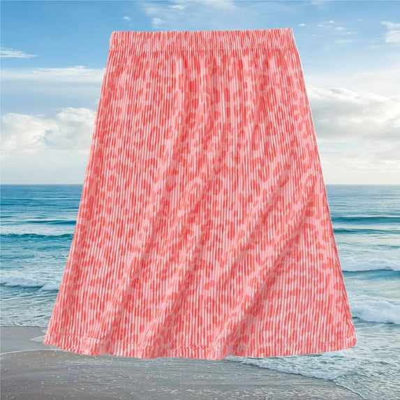Bnwani Girls Skirts Midi Length Ice Silk Skirt For Children Girls Loose And Breathable Pleated Skirt Casual Skirt Skirt 10T