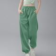 thumbnail image 1 of Bnwani Girls Sweatpants Jogger Pants Soft Elastic Waist Athletic Long Sweatpants with Pockets Green, 1 of 6