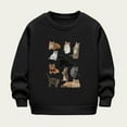 thumbnail image 1 of Bnwani Girls Sweatshirt Crew Neck Long Sleeve Comfortable Fleece Thick Warm Sweatshirt Animals Printed Tops Pullover, 1 of 5