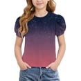 thumbnail image 1 of Bnwani Girls T-shirts Breathable Short Sleeve Shirt Printed Casual Tops Pink Sizes 4-15, 1 of 8