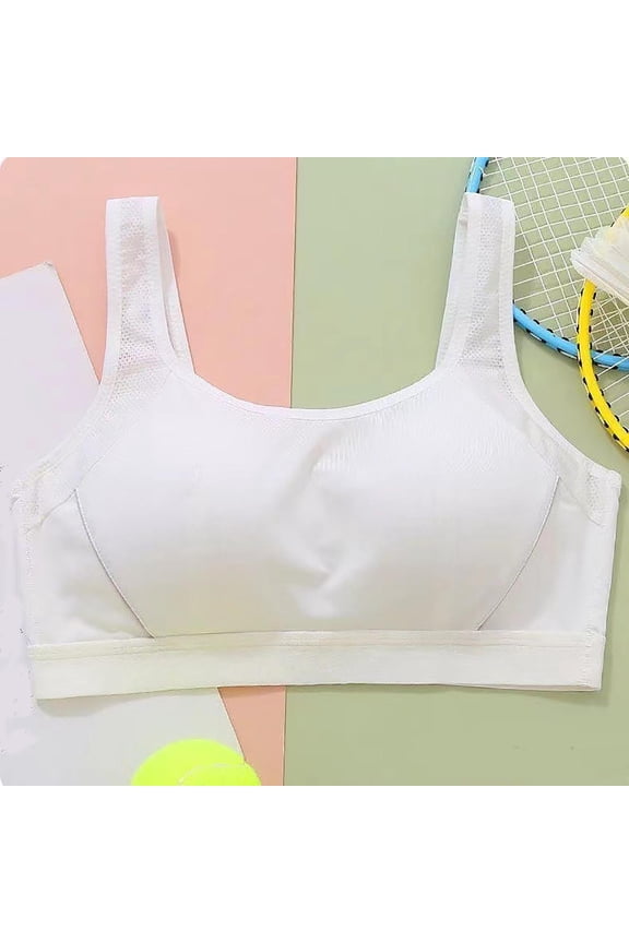 Girls Training Bras Comfortable Breathable Puberty Warm Camisole Green Size L