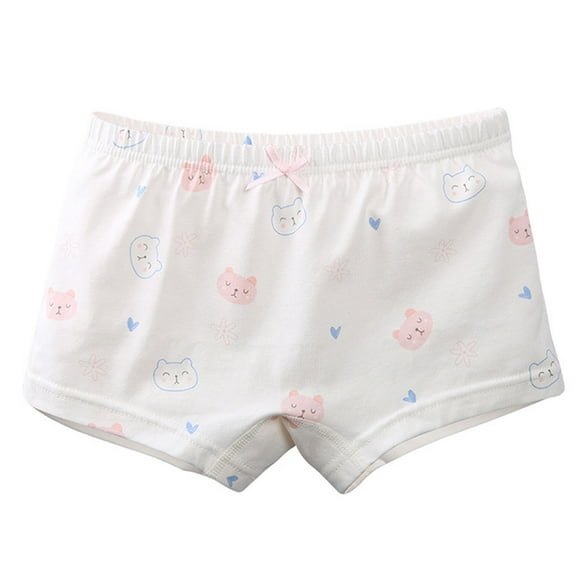 Bnwani Girls Underwear Cotton Boxers Thin Comfortable Printed Panties
