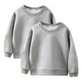 thumbnail image 1 of Bnwani Gray Boys Sweatshirts Crew Neck Long Sleeve Cotton Solid Size 3-4t, 1 of 2