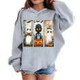 thumbnail image 1 of Bnwani Gray Boys Sweatshirts Long Sleeve Fleece Casual Oversized Cute Solid Pocket Size 3-4t, 1 of 3