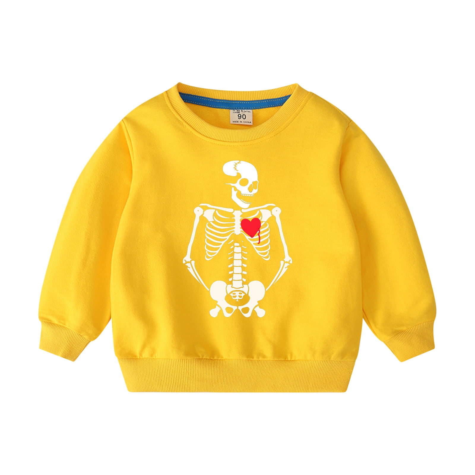 Halloween Pullover Kinder - Skelett Kapuzenpullover Mit Fleece Innenseite