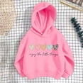 thumbnail image 1 of Bnwani Hoodie Sweatshirt for Children Fashion Long Sleeve Cotton Oversized Heart Print Pink Size 5t, 1 of 3