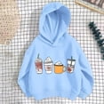 thumbnail image 1 of Bnwani Hoodies Girls Cotton Long Sleeve Loose Thin Sweatshirt Printed Tops Pullover, 1 of 3